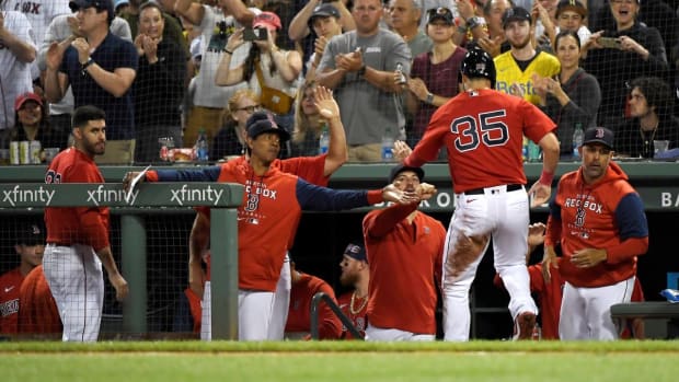Former Boston Red Sox first baseman Eric Hosmer